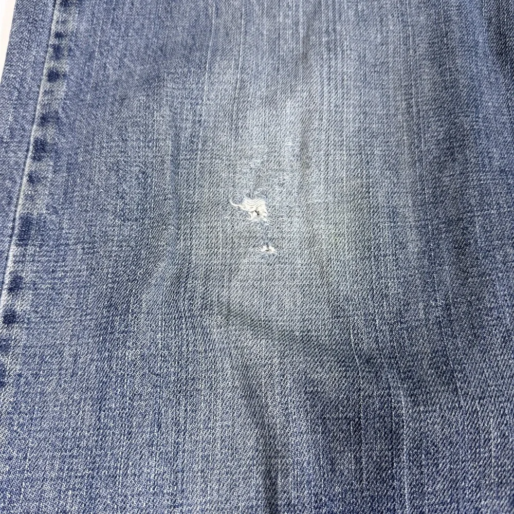 Levi's 505 Mens 38x30 Blue Denim Faded Distressed‎ Low Waist Grunge Relaxed Fit